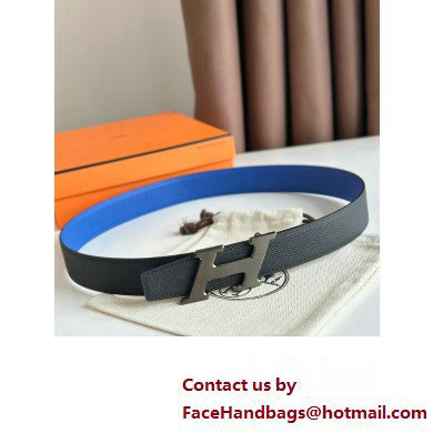 Hermes H Speed belt buckle  &  Reversible leather strap 32 mm 06 2023